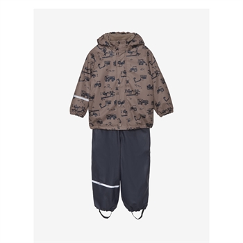 CeLaVi Regntøj med fleece, Navy - str. 80